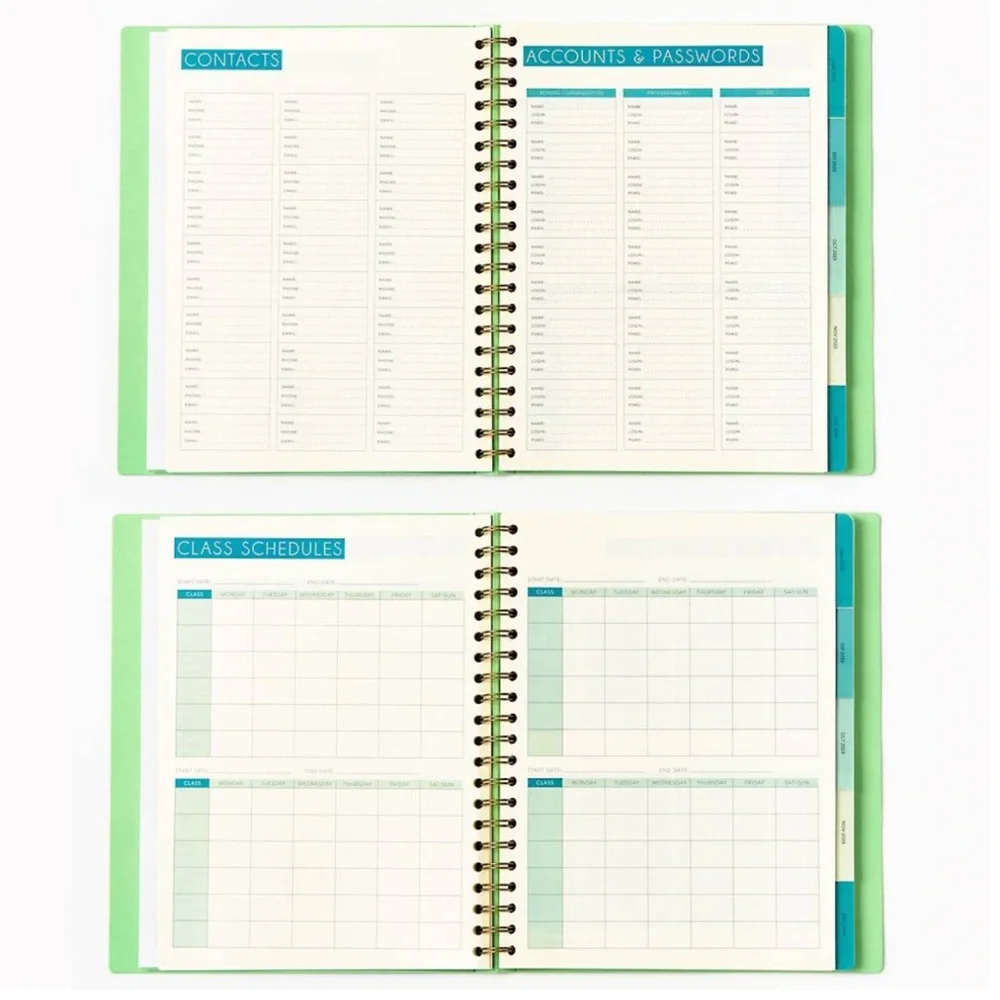 Paper Source 2023-2024 Pixel Blocks Student & Teacher Weekly Planner